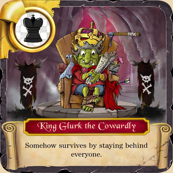 King Glurk the Cowardly character card